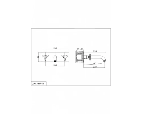 Смеситель D&K Hessen Goethe DA1384441 для раковины