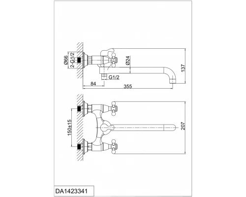 Смеситель D&K Hercules Hessen DA1423341