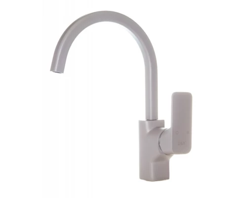 Смеситель D&K Berlin DA1432421 для кухонной мойки, высокий, грей