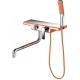 Смеситель D&K Berlin Kunste для ванны и душа, оранжевый/хром, DA1453313
