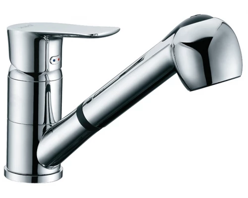 Смеситель D&K Reisling Rhein DA1272501 для кухонной мойки, с вытяжным душем