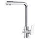 Смеситель D&K Rhein Marx DA1391601 для кухонной мойки с подключением к фильтру, хром