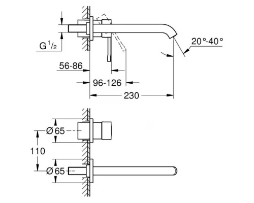 Смеситель Grohe Essence New 19967001 для раковины