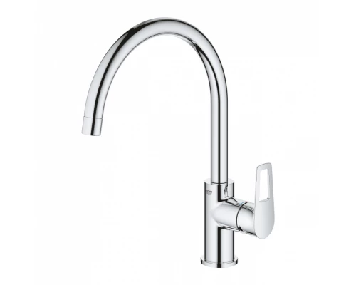 Смеситель Grohe BauLoop 31368001 для кухонной мойки, высокий излив