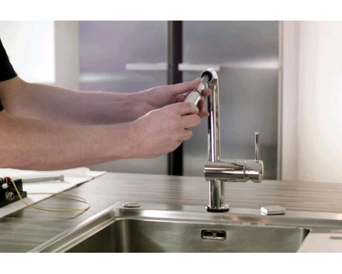 Смеситель Grohe Minta 32168000 для кухонной мойки с выдвижным изливом