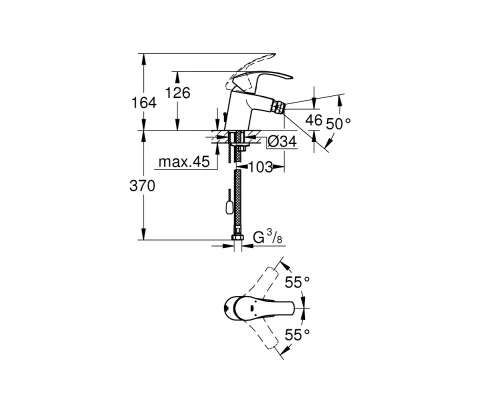 Смеситель Grohe Eurosmart 2015 32927002 для биде