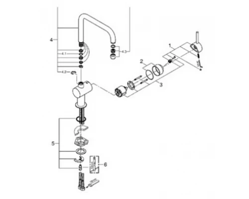 Смеситель Grohe Minta 32488000 для кухонной мойки