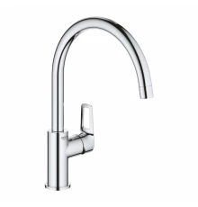 Смеситель Grohe BauLoop 31368001 для кухонной мойки, высокий излив