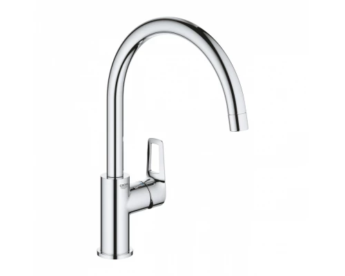Смеситель Grohe BauLoop 31368001 для кухонной мойки, высокий излив