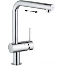 Смеситель Grohe Minta 32168000 для кухонной мойки с выдвижным изливом