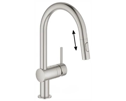 Смеситель Grohe Minta 32321DC2 для кухонной мойки, с выдвижным изливом