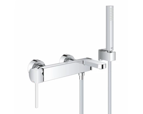Смеситель Grohe Plus 33547003 для ванны и душа, с душевым набором