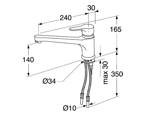Смеситель Gustavsberg Nautic GB41204055 для кухонной мойки с функцией эко-эффект, цвет хром