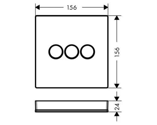 Переключатель потоков Hansgrohe ShowerSelect, белый/хром, 15736400