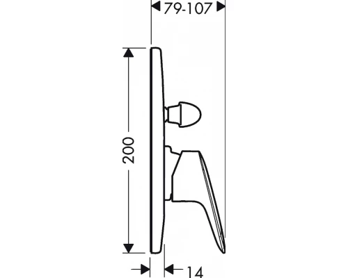 Смеситель Hansgrohe Logis для ванны и душа, хром, 71406000