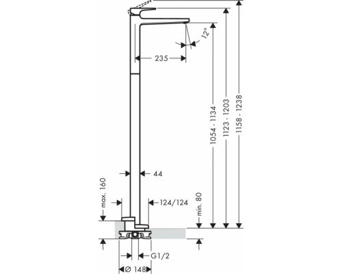 Смеситель Hansgrohe Metropol 32530000 для раковины
