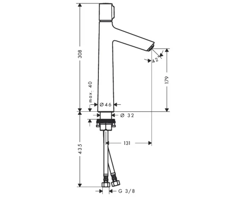 Смеситель Hansgrohe Talis Select S 190 72045000 для раковины