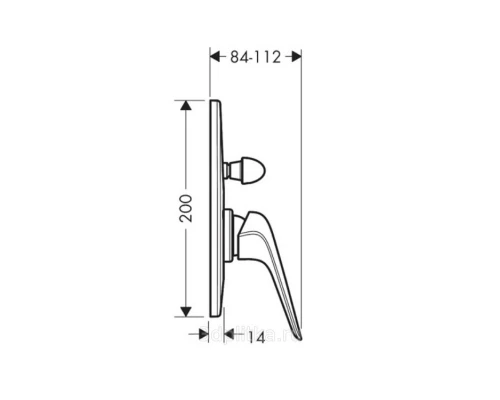 Смеситель Hansgrohe Novus встраиваемый, хром, 71047000