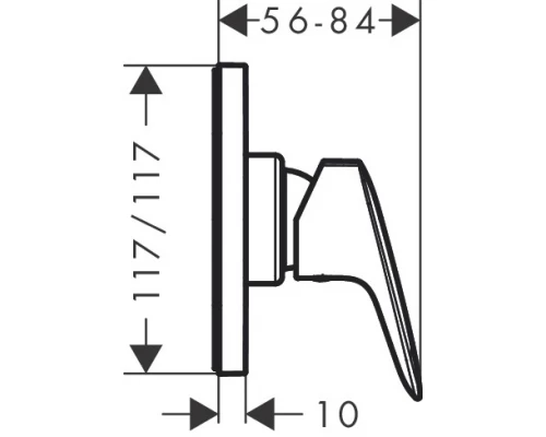 Смеситель Hansgrohe Logis для душа, хром, 71604000