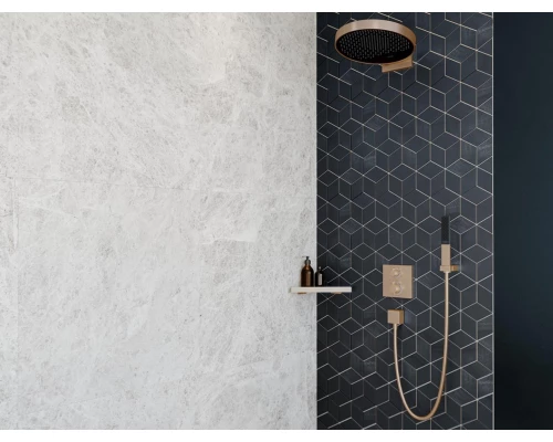 Смеситель Hansgrohe Ecostat S для душа, термостатический, бронза шлифованная, 15714140