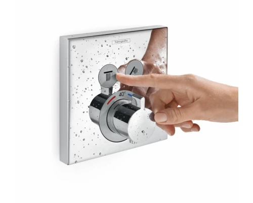 Смеситель Hansgrohe ShowerSelect для душа, термостатический, белый матовый, 15763700