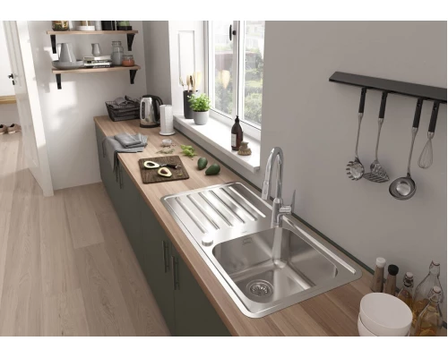 Смеситель Hansgrohe Focus M42 для кухонной мойки с выдвижным изливом, хром глянцевый, 71800000