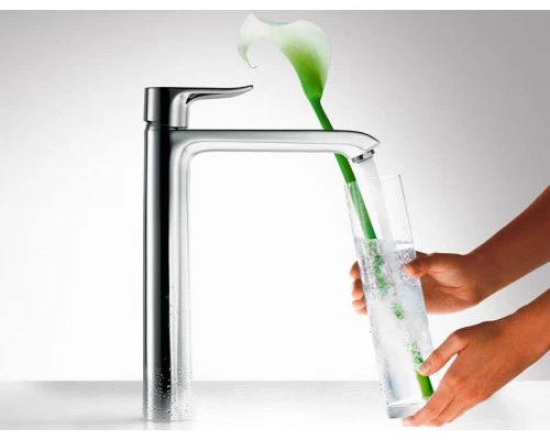 Смеситель для раковины Hansgrohe Metris 31082000, д/к, высокий