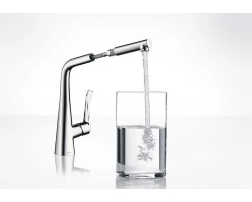 Смеситель Hansgrohe Metris 14821000 для кухонной мойки
