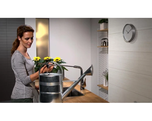 Смеситель Hansgrohe Metris 14821800 для кухонной мойки, под сталь