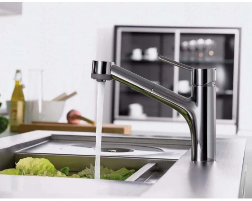 Смеситель Hansgrohe Talis S 32841000 для кухни с выдвижной лейкой
