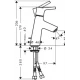Смеситель Hansgrohe Talis S 72010000 для раковины, со сливным гарнитуром