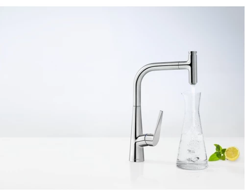 Смеситель Hansgrohe Talis S 300 72821800 для кухни с выдвижным изливом, под сталь