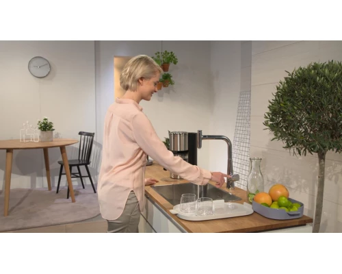 Смеситель Hansgrohe Talis S 300 72821800 для кухни с выдвижным изливом, под сталь