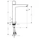 Смеситель Hansgrohe Talis Select E 240 71752000 с донным клапаном, хром