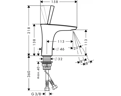 Комплект смесителей Hansgrohe PuraVida 15472400+15070400, белый