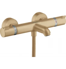 Смеситель Hansgrohe Ecostat Comfort для ванны и душа, термостатический, бронза шлифованная, 13114140