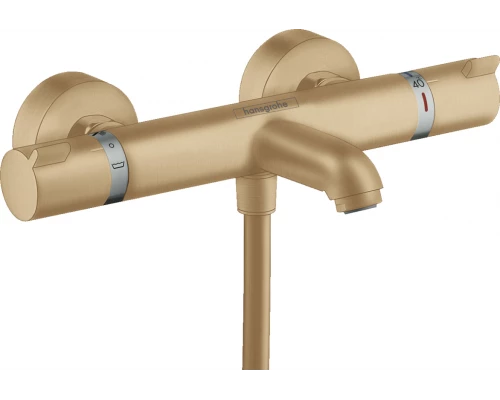Смеситель Hansgrohe Ecostat Comfort для ванны и душа, термостатический, бронза шлифованная, 13114140