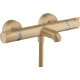 Смеситель Hansgrohe Ecostat Comfort для ванны и душа, термостатический, бронза шлифованная, 13114140