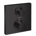 Смеситель Hansgrohe Ecostat S для душа, термостатический, черный матовый, 15714670