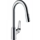 Смеситель Hansgrohe Focus M42 для кухонной мойки с выдвижным изливом, хром глянцевый, 71800000