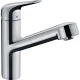 Смеситель Hansgrohe Focus M42 для кухонной мойки с выдвижным изливом, хром глянцевый, 71814000