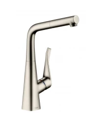 Смеситель Hansgrohe Metris 14821800 для кухонной мойки, под сталь