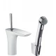 Смеситель Hansgrohe PuraVida 15275400 для раковины с гигиеническим душем, белый/хром