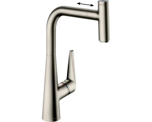 Смеситель Hansgrohe Talis S 300 72821800 для кухни с выдвижным изливом, под сталь