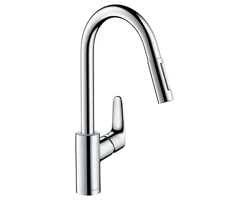 Смеситель для кухни Hansgrohe Focus 31815000 выдвижной излив, хром
