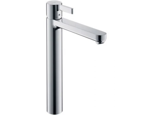 Смеситель для раковины Hansgrohe Metris S Highriser 31022000, со сливным гарнитуром