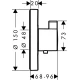 Термостат Hansgrohe ShowerSelect S, хром, 15744000