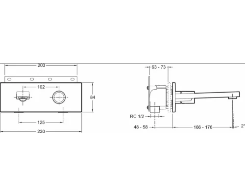 Смеситель Jacob Delafon Composed E73061-CP для раковины