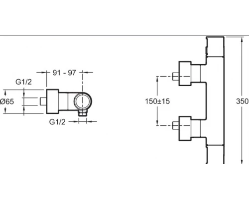 Смеситель Jacob Delafon Composed E73164-CP для душа