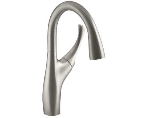 Смеситель Jacob Delafon Suzanne  E72511-VS для кухонной мойки, с двухрежимным выдвижным изливом, матовый хром